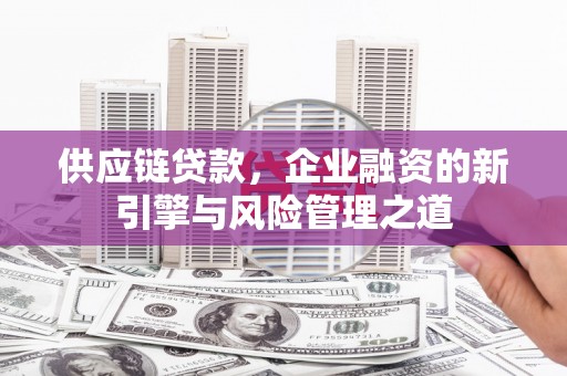 天水供应链贷款，企业融资的新引擎与风险管理之道