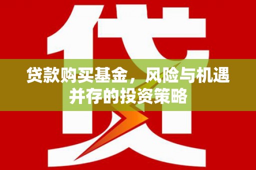 天水贷款购买基金，风险与机遇并存的投资策略
