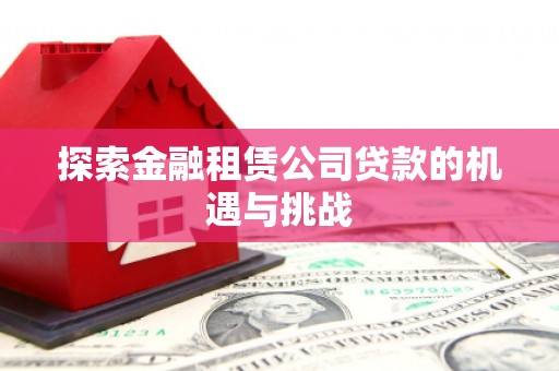 天水探索金融租赁公司贷款的机遇与挑战