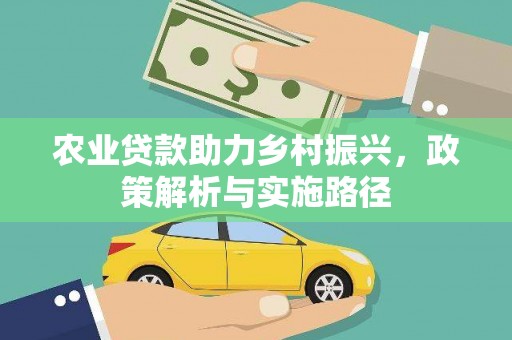 天水农业贷款助力乡村振兴，政策解析与实施路径