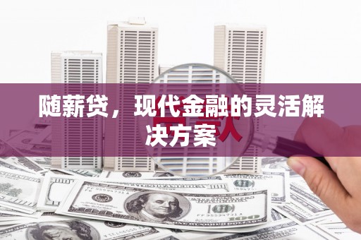 天水随薪贷，现代金融的灵活解决方案