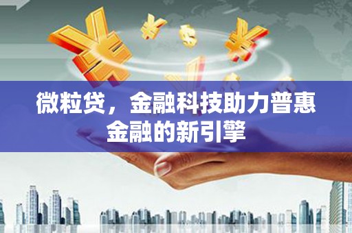 天水微粒贷，金融科技助力普惠金融的新引擎