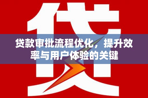 天水贷款审批流程优化，提升效率与用户体验的关键