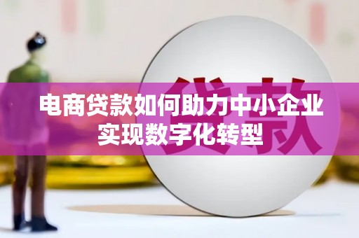 天水电商贷款如何助力中小企业实现数字化转型