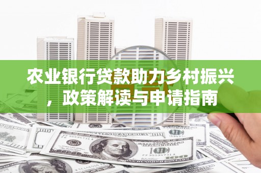 天水农业银行贷款助力乡村振兴，政策解读与申请指南