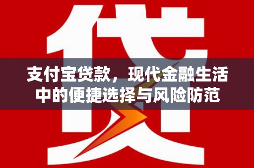 天水支付宝贷款，现代金融生活中的便捷选择与风险防范