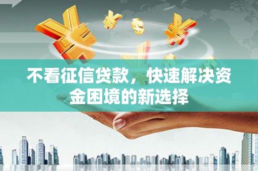 天水不看征信贷款，快速解决资金困境的新选择