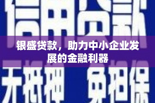 天水银盛贷款，助力中小企业发展的金融利器