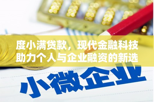 天水度小满贷款，现代金融科技助力个人与企业融资的新选择