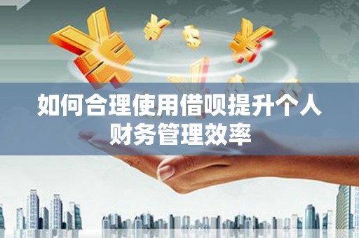 天水如何合理使用借呗提升个人财务管理效率