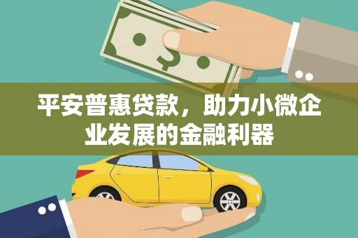 天水平安普惠贷款，助力小微企业发展的金融利器