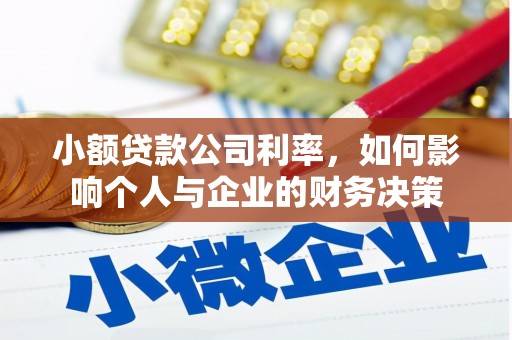 天水小额贷款公司利率，如何影响个人与企业的财务决策