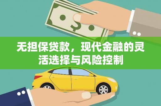天水无担保贷款，现代金融的灵活选择与风险控制