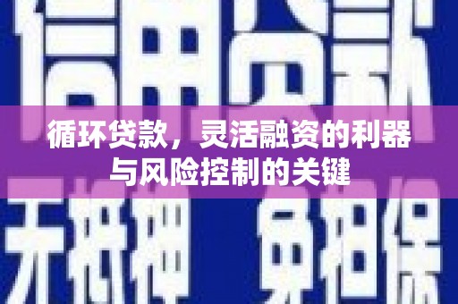 天水循环贷款，灵活融资的利器与风险控制的关键