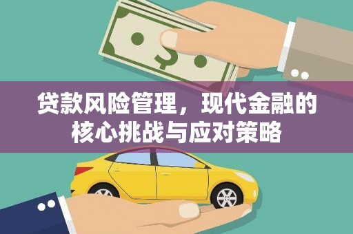 天水贷款风险管理，现代金融的核心挑战与应对策略