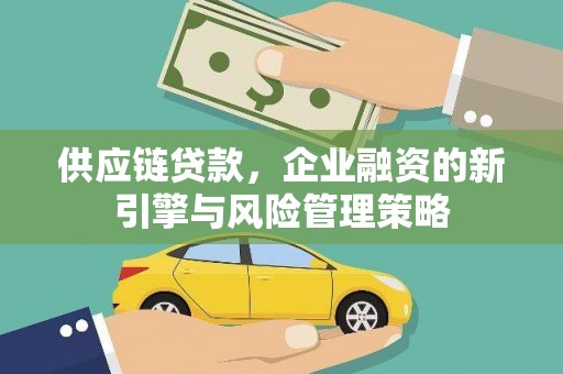 天水供应链贷款，企业融资的新引擎与风险管理策略