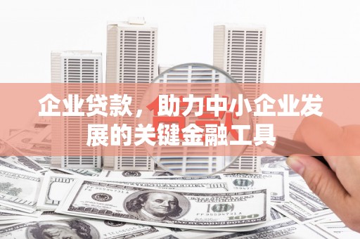 天水企业贷款，助力中小企业发展的关键金融工具