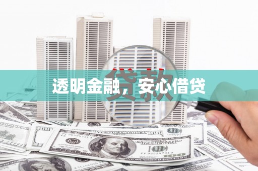 天水透明金融，安心借贷