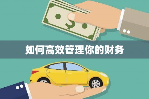 天水如何高效管理你的财务