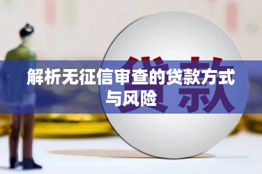 天水解析无征信审查的贷款方式与风险