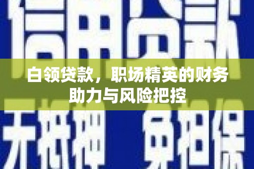 天水白领贷款,职场精英的财务助力与风险把控 天水白领贷款,职场精英的财务助力与风险把控