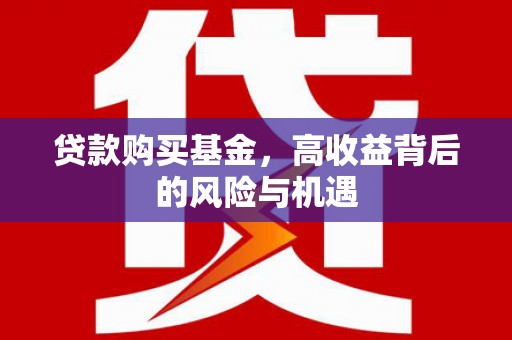 天水贷款购买基金，高收益背后的风险与机遇